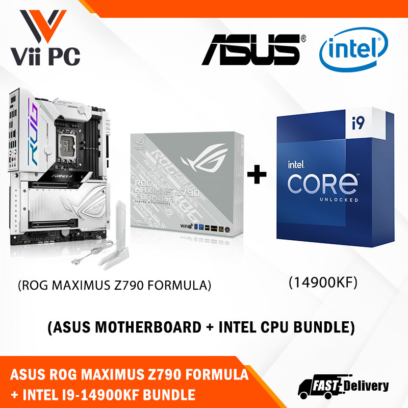 ASUS ROG MAXIMUS Z790 FORMULA Motherboard + Intel i9-14900K / i9-14900KF (14th GEN) Processor BUNDLE