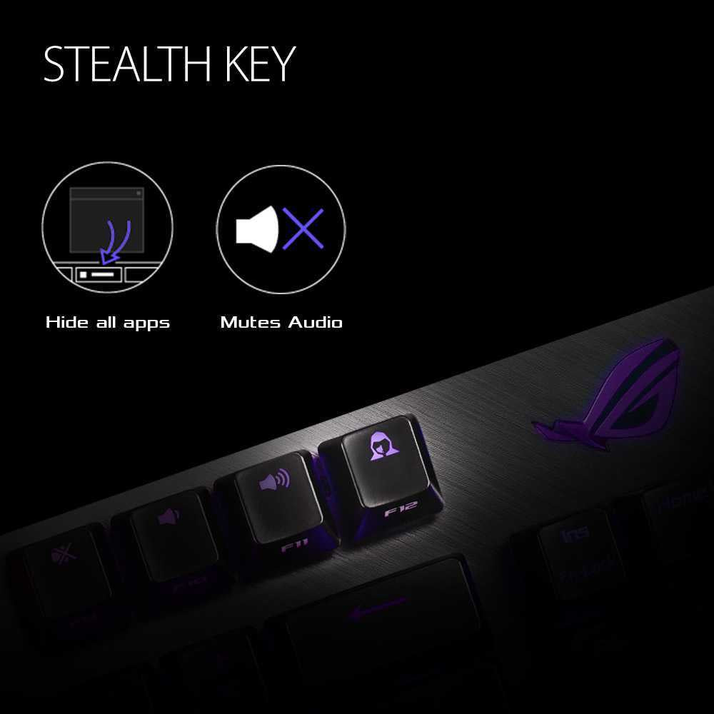 ASUS ROG Strix Scope TKL Deluxe wired mechanical RGB gaming keyboard for FPS games, with Cherry MX switches