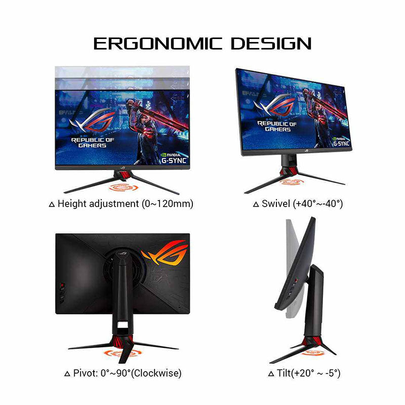 ASUS ROG Strix XG27WQ HDR Gaming Monitor - 27" WQHD (2560 x 1440), Native 165Hz (Above 144Hz), 1ms (MPRT), ELMB, FreeSync™ Premium Pro, DisplayHDR™ 400, Curved