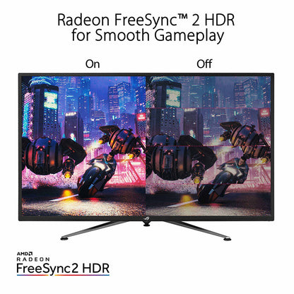 ASUS ROG Strix XG438Q HDR Large Gaming Monitor - 43", 4K (3840 x 2160), 120Hz, FreeSync™ 2 HDR, DisplayHDR™ 600, DCI-P3 90%, Shadow Boost, 10W Speaker*2, Remote Control