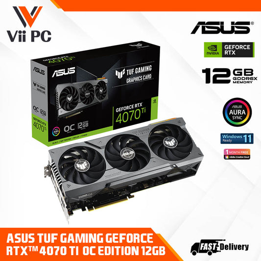 ASUS NVIDIA TUF GAMING GeForce RTX 4070 Ti 12GB GDDR6X OC Edition Graphics Card