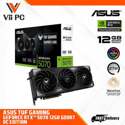 ASUS TUF Gaming GeForce RTX™ 5070 12GB GDDR7 OC Edition Graphics Card
