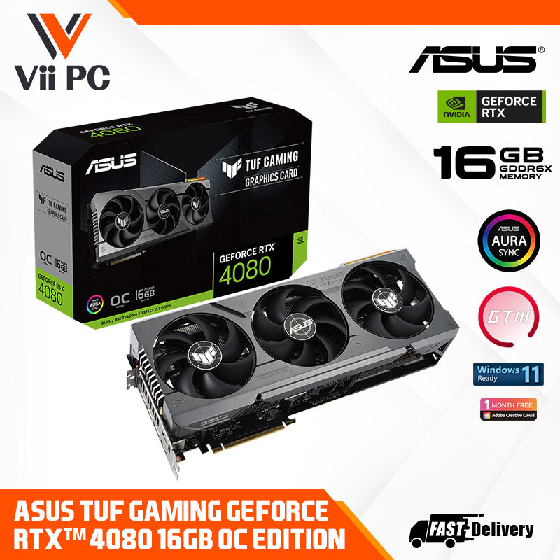ASUS NVIDIA GeForce RTX 4080 TUF Gaming Triple Fan 16GB GDDR6X