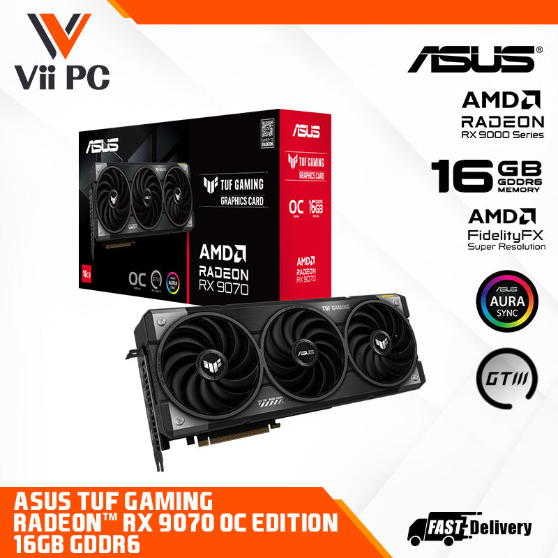 ASUS TUF Gaming Radeon™ RX 9070 OC Edition 16GB GDDR6 Graphics Card