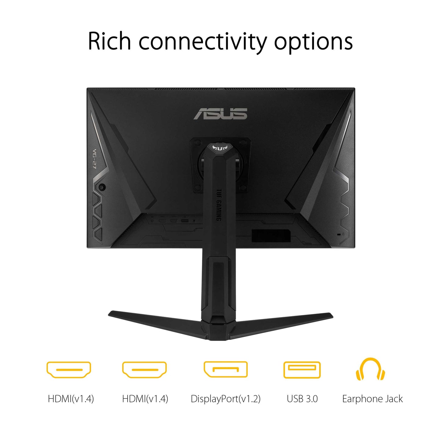 ASUS TUF Gaming VG27AQL1A Gaming Monitor –27 inch WQHD (2560x1440), IPS,170Hz (above 144Hz), ELMB SYNC, Adaptive-sync, G-Sync compatible ready, 1ms (MPRT), 130 % sRGB, HDR