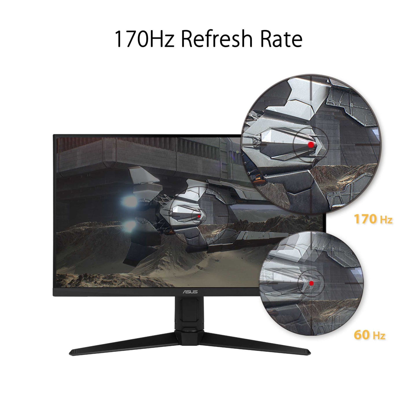 ASUS TUF Gaming VG27AQL1A Gaming Monitor –27 inch WQHD (2560x1440), IPS,170Hz (above 144Hz), ELMB SYNC, Adaptive-sync, G-Sync compatible ready, 1ms (MPRT), 130 % sRGB, HDR