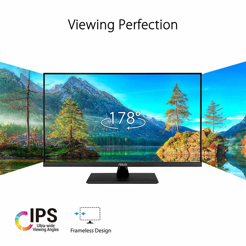 ASUS VP32AQ Eye Care Monitor - 32" (31.5" viewable), QHD (2560x1440), IPS, 100% sRGB, HDR-10, 75Hz, Adaptive-Sync/FreeSync™, DisplayPort, HDMI, Flicker Free, Blue Light Filter, Wall Mountable