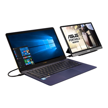 ASUS ZenScreen MB14AC Portable USB Monitor - 14" IPS FHD, Hybrid Signal Solution, USB Type-C, Flicker Free, Blue Light Filter, Anti-glare, Foldable Smart case, Eye Care technology, Lightweight
