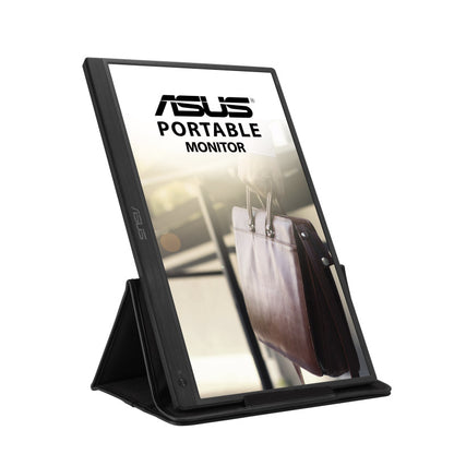ASUS ZenScreen MB165B Portable USB Monitor - 16" (15.6" viewable), HD(1366x768), Narrow Bezel, USB-powered, Anti-glare surface, ZenScreen sleeve