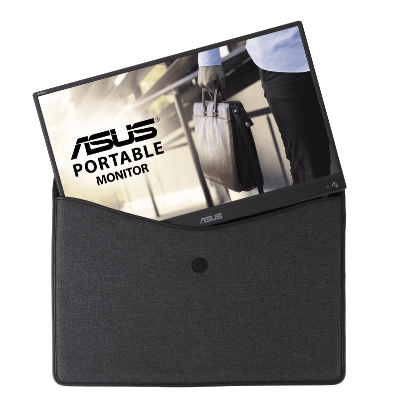ASUS ZenScreen MB16ACV Portable USB Monitor- 16" (15.6" viewable) FHD IPS, Hybrid Signal Solution, USB Type-C, Flicker Free, Blue Light Filter, Anti-glare surface, Antibacterial treatment