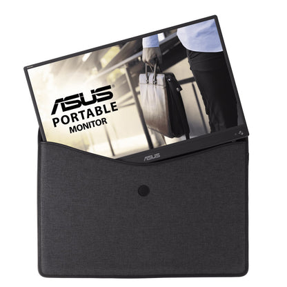 ASUS ZenScreen MB16ACV Portable USB Monitor- 16" (15.6" viewable) FHD IPS, Hybrid Signal Solution, USB Type-C, Flicker Free, Blue Light Filter, Anti-glare surface, Antibacterial treatment