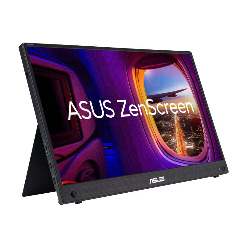 ASUS ZenScreen MB16AHG portable monitor - 16" (15.6" viewable) FHD (1920x1080), IPS, 144Hz, USB-C, Mini-HDMI, Freesync Premium™, Ergo kickstand, Tripod socket, Flicker Free, Low Blue Light