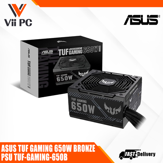ASUS TUF Gaming 650W ATX12V 80 Plus Bronze Power Supply, TUF-GAMING-650B - Black (6 Years Warranty)