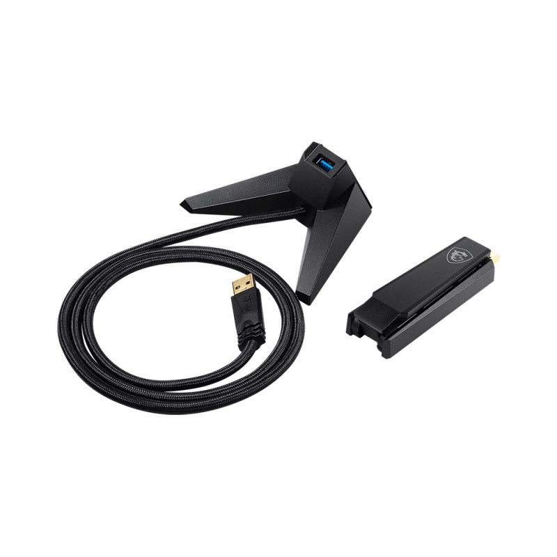 MSI AX1800 WiFi USB Adapter (GUAX18) - WiFi 6 802.11ax Dual-Band Gigabit Wireless, Plug and Play, High Speed Long Range USB Gaming Adapter, WPA3