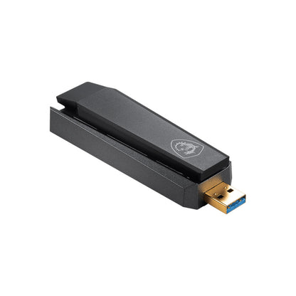 MSI AX1800 WiFi USB Adapter (GUAX18) - WiFi 6 802.11ax Dual-Band Gigabit Wireless, Plug and Play, High Speed Long Range USB Gaming Adapter, WPA3
