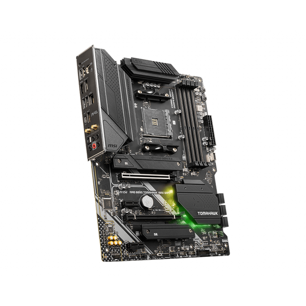 MSI MAG B550 TOMAHAWK MAX WIFI AMD Socket AM4 4 x DDR4 slots Wi-Fi 6E ATX AMD MOTHERBOARD