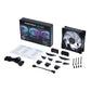 PHANTEKS D30 120mm PWM Fan, DRGB, Regular Blade, 1Pack/3Packs BLACK/WHITE