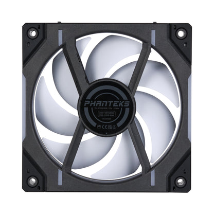 PHANTEKS D30 120mm PWM Fan, DRGB, Reversed Blade, 1Fan/3Fans BLACK/WHITE