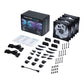 PHANTEKS D30 120mm PWM Fan, DRGB, Reversed Blade, 1Fan/3Fans BLACK/WHITE