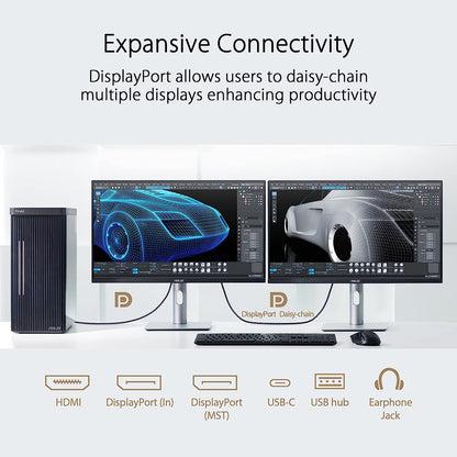 ASUS ProArt Display PA329CRV Professional Monitor - 32" IPS, 4K UHD (3840x2160), 98% DCI-P3, Color Accuracy ΔE<2, Calman Verified, USB-C PD 96W, VESA DisplayHDR 400, VESA MediaSync, Ergonomic Stand