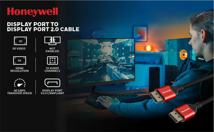 Honeywell Display Port To Display Port - 2.0 Cable Platinum Series/3 Years Warranty