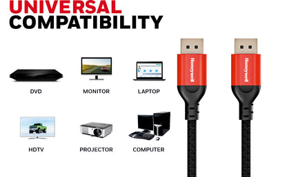 Honeywell Display Port To Display Port - 2.0 Cable Platinum Series/3 Years Warranty