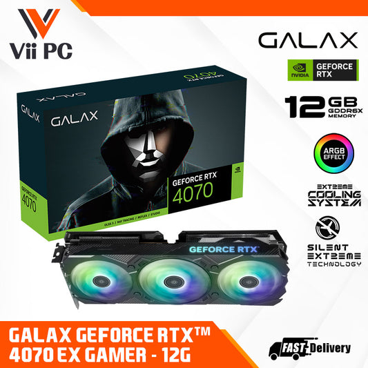 GALAX NVIDIA GeForce RTX 4070 EX GAMER 12GB GDDR6X DLSS3 GAMING Graphics Card