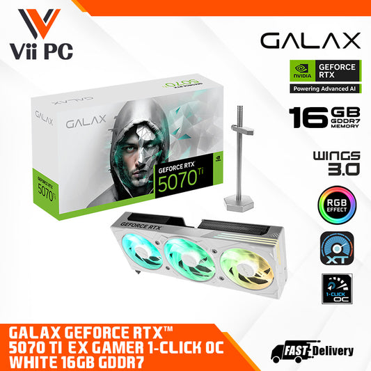 GALAX GeForce RTX™ 5070 Ti EX Gamer 1-Click OC White 16GB GDDR7 Graphics Card