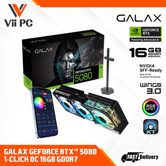GALAX GeForce RTX™ 5080 1-Click OC 16GB GDDR7 Graphics Card