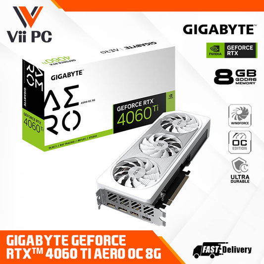 GIGABYTE NVIDIA GeForce AERO OC RTX 4060 Ti 8GB GAMING Graphics Card with DLSS 3