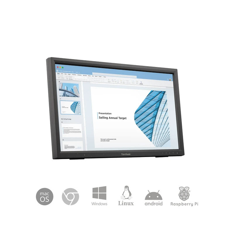 Viewsonic TD2223 22" Full HD 1080p IPS Panel Display, 10-point Multi touch, Frameless, HDMI,VGA & DVI, VESA mount (For retail, education, or enterprise use)