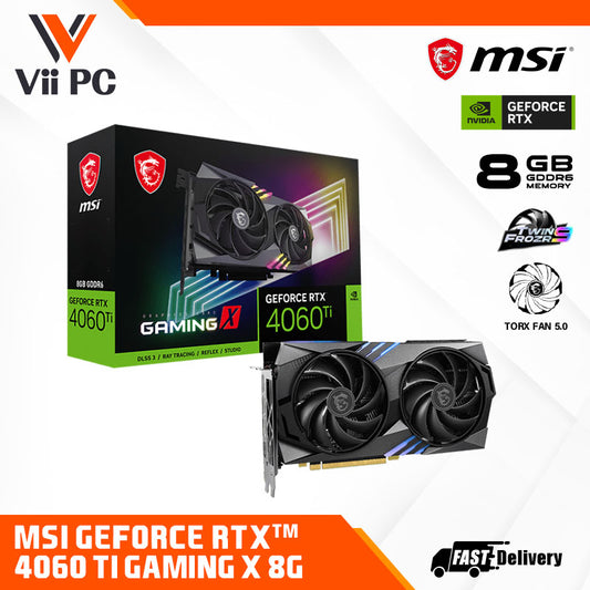 MSI NVIDIA GeForce RTX 4060 Ti GAMING X / GAMING X TRIO 8GB DDR6 GAMING Graphics Card with DLSS3