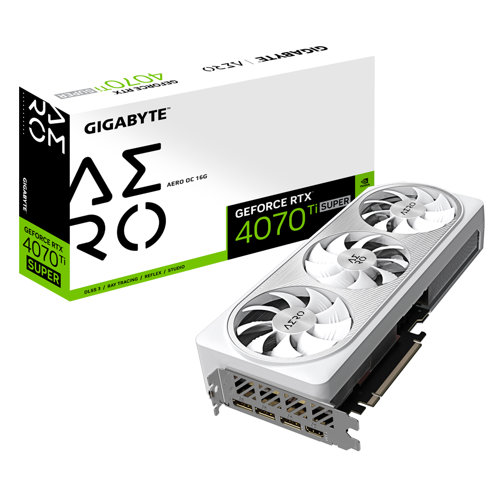 GIGABYTE GeForce RTX™ 4070 Ti SUPER AERO OC 16GB GDDR6X Graphics Card