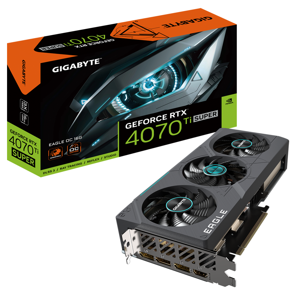 GIGABYTE GeForce RTX™ 4070 Ti SUPER EAGLE OC 16GB GDDR6X Graphics Card