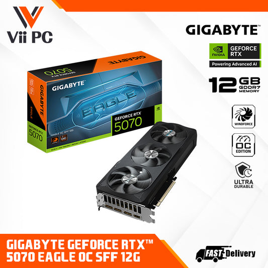 GIGABYTE GeForce RTX™ 5070 EAGLE OC SFF 12G / EAGLE OC ICE SFF 12G GDDR7 Graphics Card
