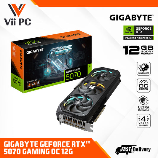 GIGABYTE GeForce RTX™ 5070 GAMING OC 12G GDDR7 Graphics Card