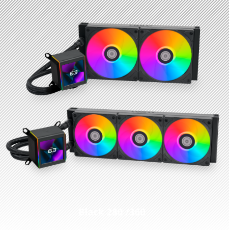 Lian Li Galahad II LCD AIO 360 ARGB CPU Liquid Cooler Black/White - 5 yrs Wty (2yrs for Fan)