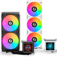 Lian Li Galahad II LCD AIO 360 ARGB CPU Liquid Cooler Black/White - 5 yrs Wty (2yrs for Fan)