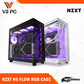 NZXT H6 FLOW/H6 FLOW RGB Dual-Chamber Mid-Tower Airflow Case /w RGB Fans Case - MATTE BLACK/MATTE WHITE CASING