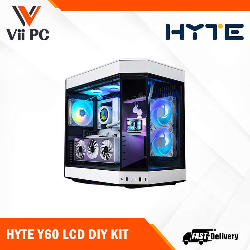 HYTE Y60 LCD DIY KIT - High Resolutions Vertically Long LCD Display/Panoramic Glass Replacement/Sub-Display Functionality/Color Gamut and Power Consumer
