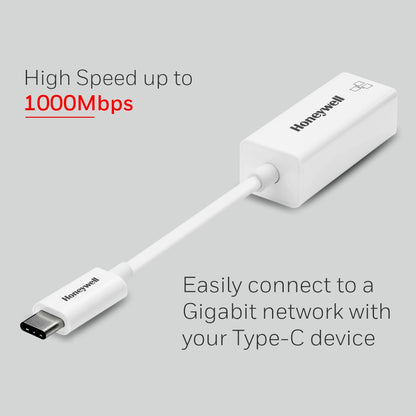 Honeywell Type C to Gigabit Ethernet Adapter Platinum Series (3 Year Warranty)
