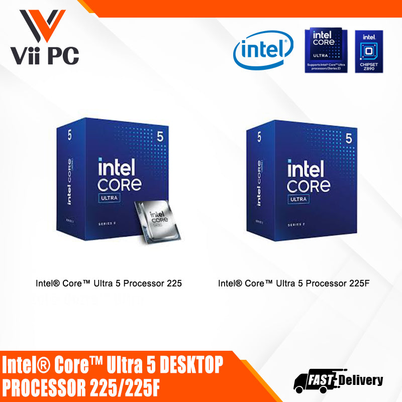 Intel® Core™ INTEL Ultra 5 Processor 255 OR 225F 20M Cache, up to 4.90 GHz LGA1851 Gaming Desktop Processor