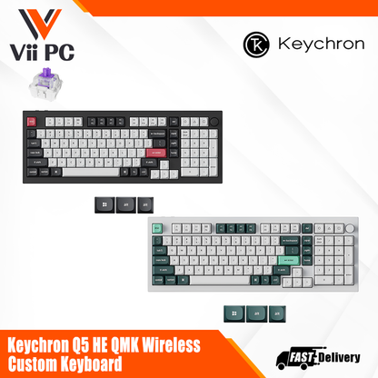 Keychron Q5 HE QMK Wireless Custom Keyboard (Q5H-M1/Q5H-P1)