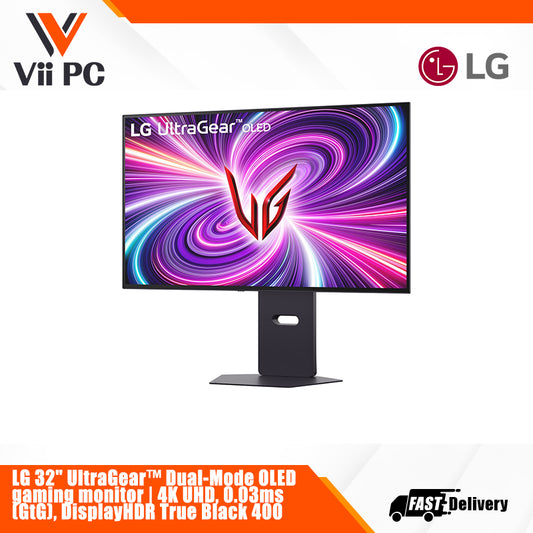 LG 32GS95UV-B UltraGear Dual-Mode (4K 240Hz ↔ FHD 480Hz)| 4K UHD, 0.03ms (GtG), DisplayHDR True Black 400 GAMING MONITOR