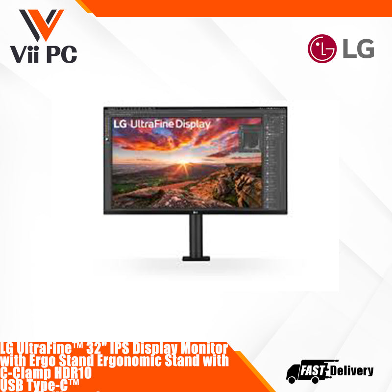 LG UltraFine 32UN880K IPS 31.5 INCH 4K USB TYPE C 60HZ 5ms (GtG at Faster)  HDR10 GAMING MONITOR
