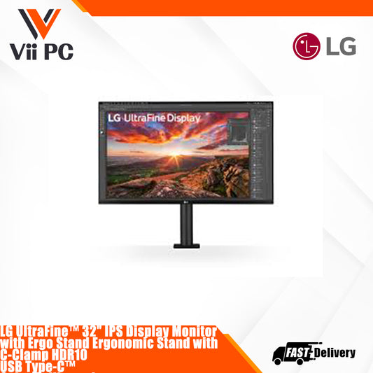 LG UltraFine 32UN880K IPS 31.5 INCH 4K USB TYPE C 60HZ 5ms (GtG at Faster)  HDR10 GAMING MONITOR
