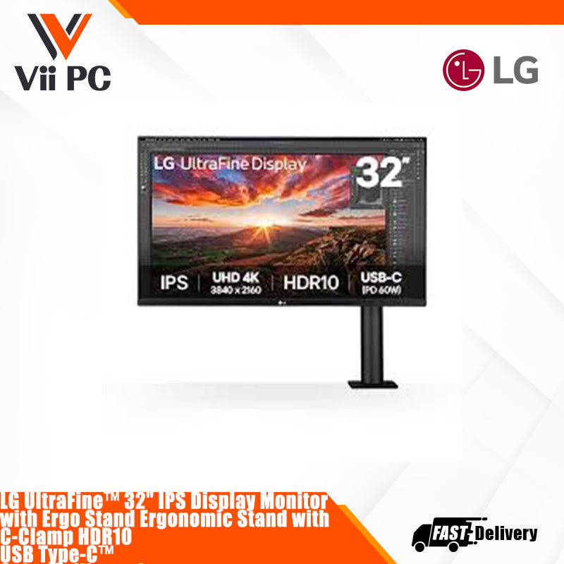 LG UltraFine 32UN880K IPS 31.5 INCH 4K USB TYPE C 60HZ 5ms (GtG at Faster)  HDR10 GAMING MONITOR