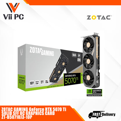 ZOTAC GAMING GeForce RTX 5070 Ti SOLID SFF OC DESKTOP GRAPFHICS CARD