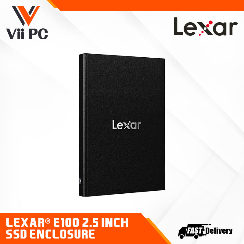 Lexar® E100 2.5" SSD Enclosure (USB 3.2 Gen 1 Type B, Support 2.5" HDD & SATA 3.0 SSD)
