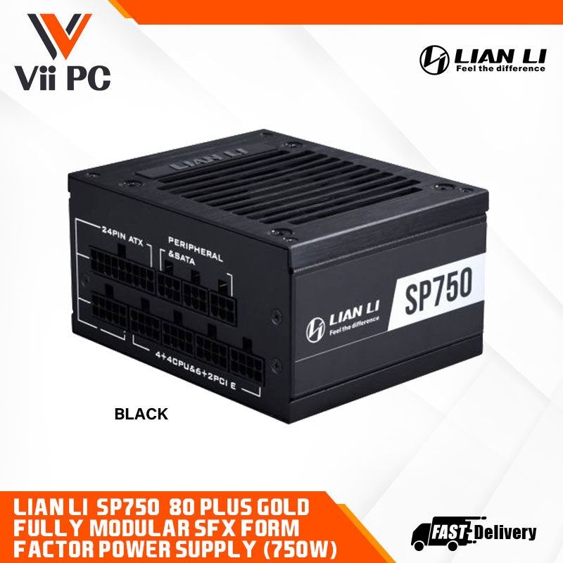 LIAN LI SP750 (750W) 80 Plus® Gold Fully Modular Performance SFX Form Factor Power Supply